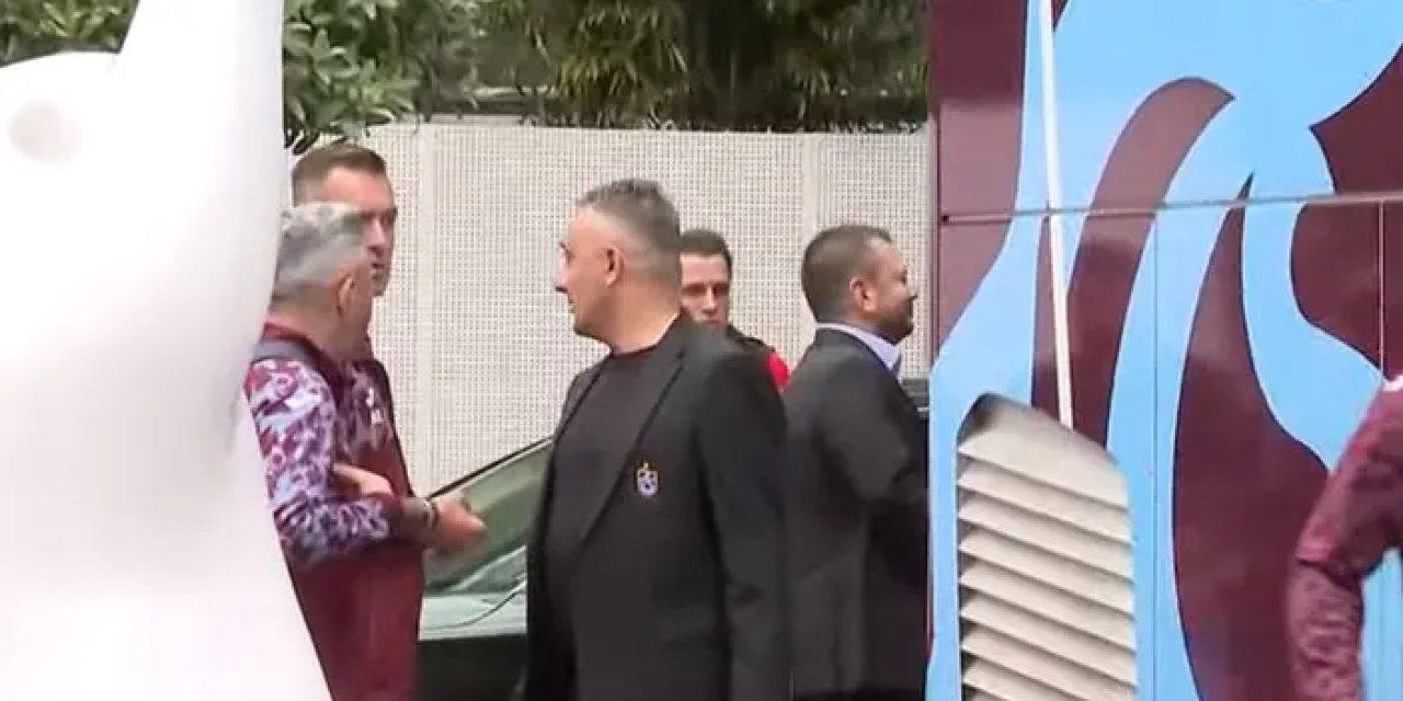 Trabzonspor kafilesi Olimpiyat Stadı'na hareket etti! Başkan Doğan tek tek başarı diledi