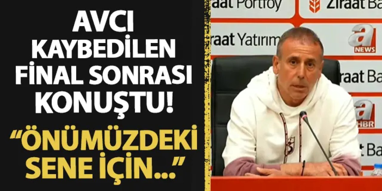 Trabzonspor'da Avcı maç sonu konuştu! "Önümüzdeki sene için..."