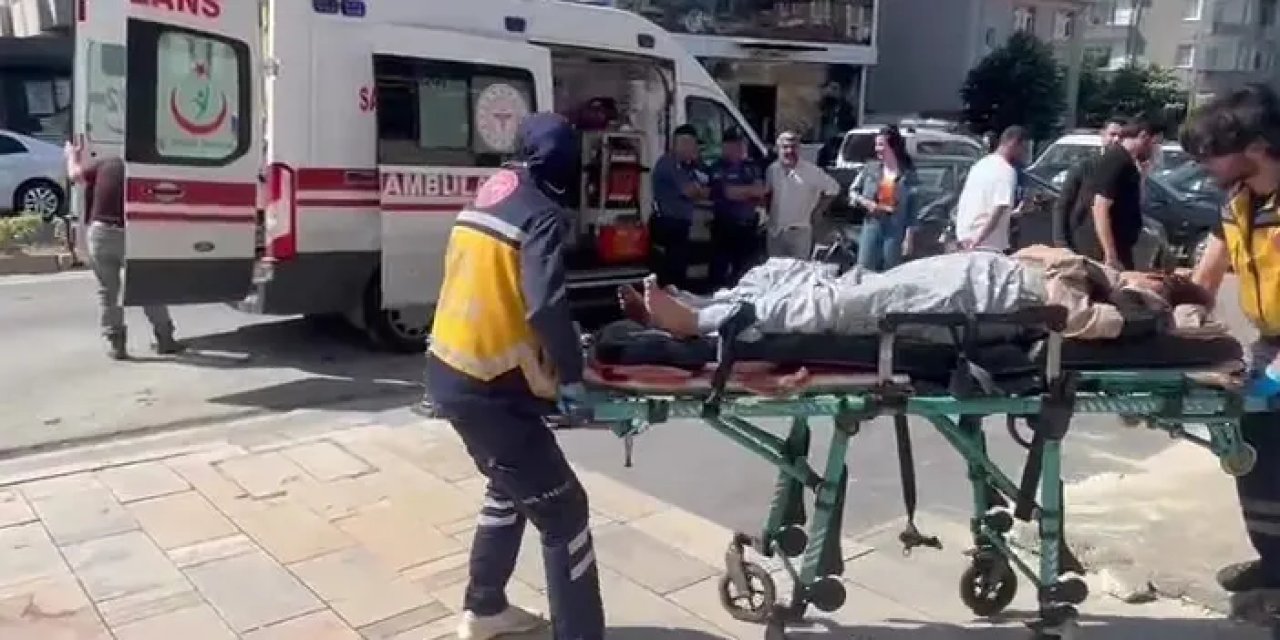 Tekirdağ'da otel kapısında doğum yaptı