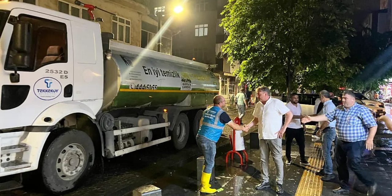 Samsun'da bayrama özel temizlik