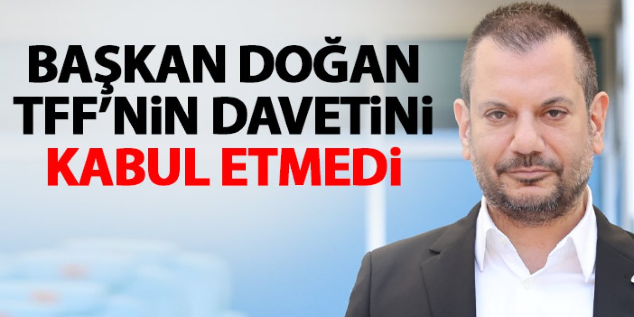 Trabzonspor TFF’nin davetini kabul etmedi