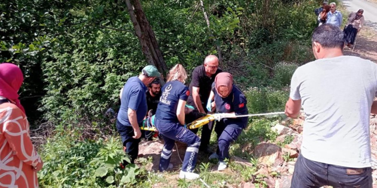 Ordu’da ATV motor can alıyordu! Uçuruma yuvarlandılar