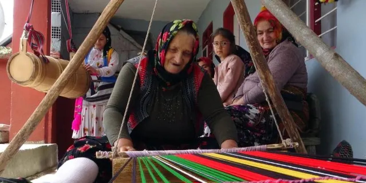Giresun'da asırlık el dokumaları yaşatılıyor