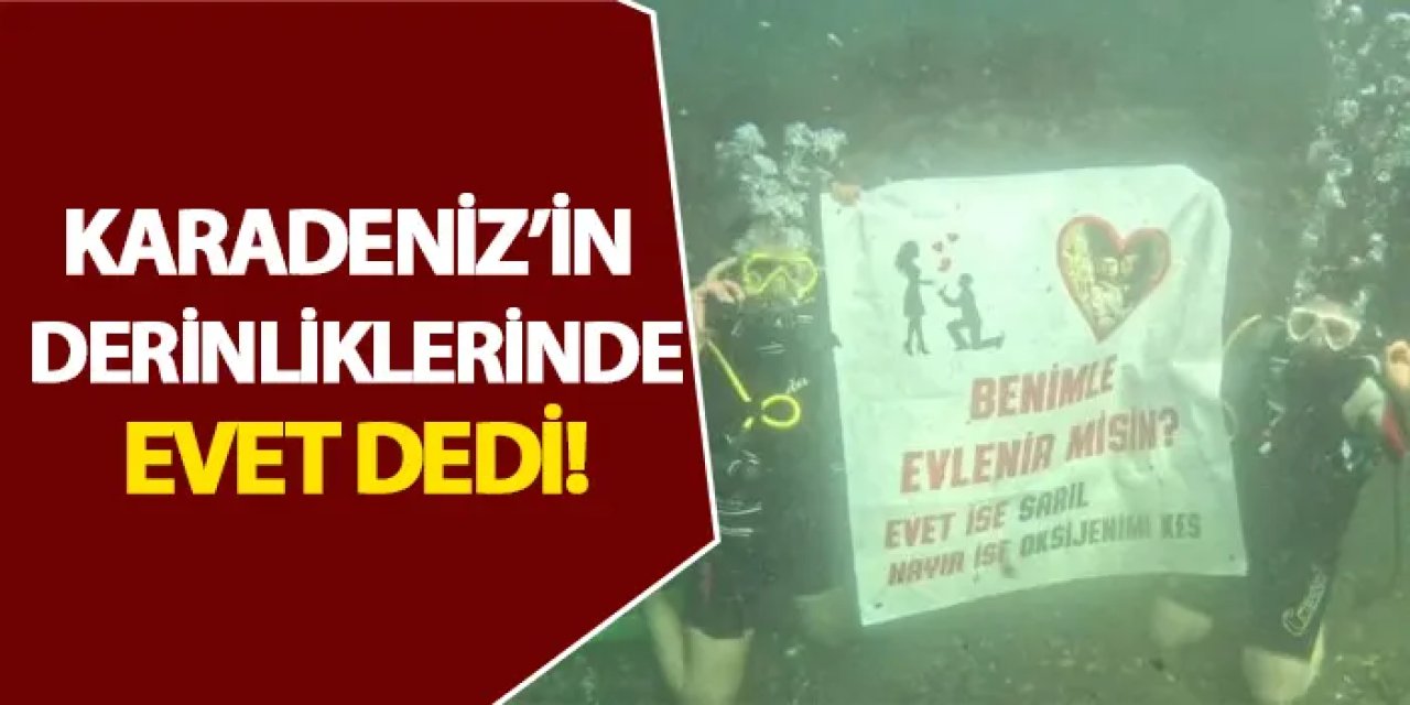 Karadeniz'in derinliklerinde evet dedi! Ordu'da sıra dışı evlenme teklifi