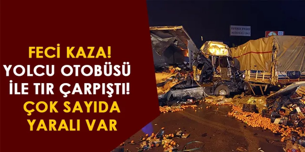 Afyonkarahisar'da yolcu otobüsü ile tır çarpıştı! Çok sayıda yaralı var