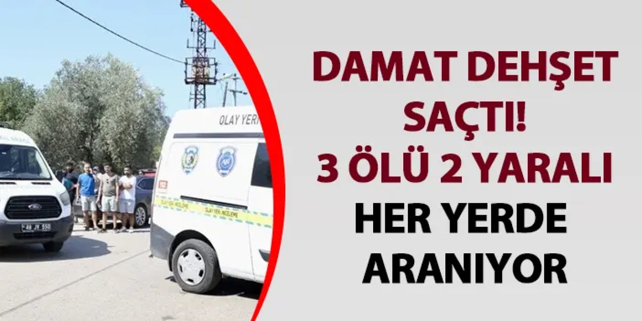 Muğla'da damat dehşet saçtı! 3 ölü 2 yaralı