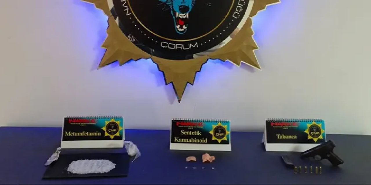 Çorum'da uyuşturucuyla yakalanan 8 kişi tutuklandı