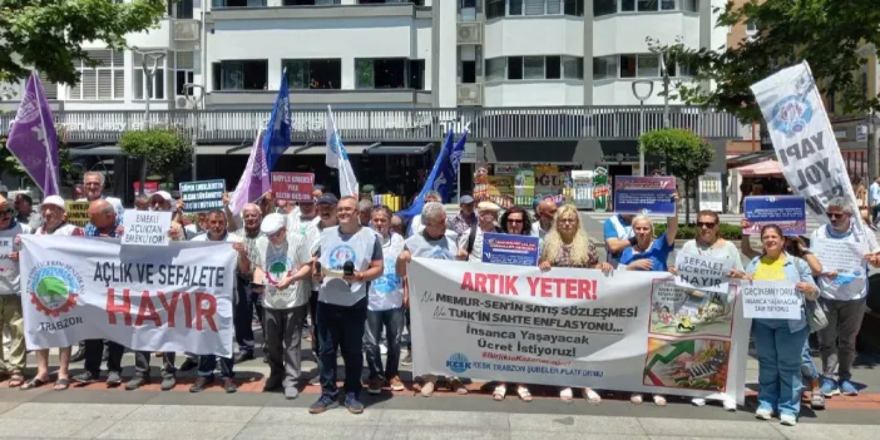 KESK Trabzon Şubesi’nden tepki! “TÜİK enflasyonu sahte yoksulluk gerçek”