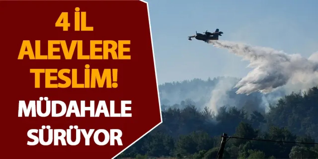 4 il alevlere teslim! Müdahale sürüyor