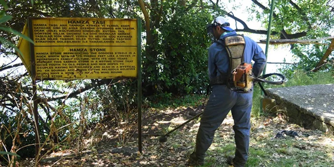 Giresun Adası'nı mahkumlar temizliyor!