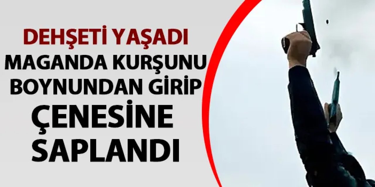 İstanbul'da maganda kurşununun hedefi oldu! Boynundan girdi çenesine saplandı