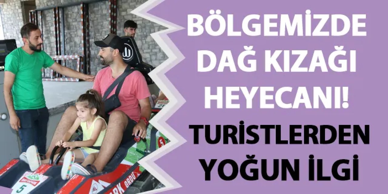 Ordu’da dağ kızağı heyecanı! Turistlerden yoğun ilgi