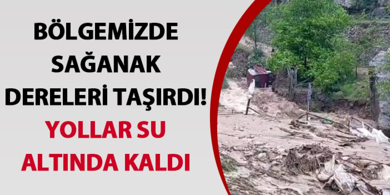 Artvin’de sağanak dereleri taşırdı! Yollar sel altında