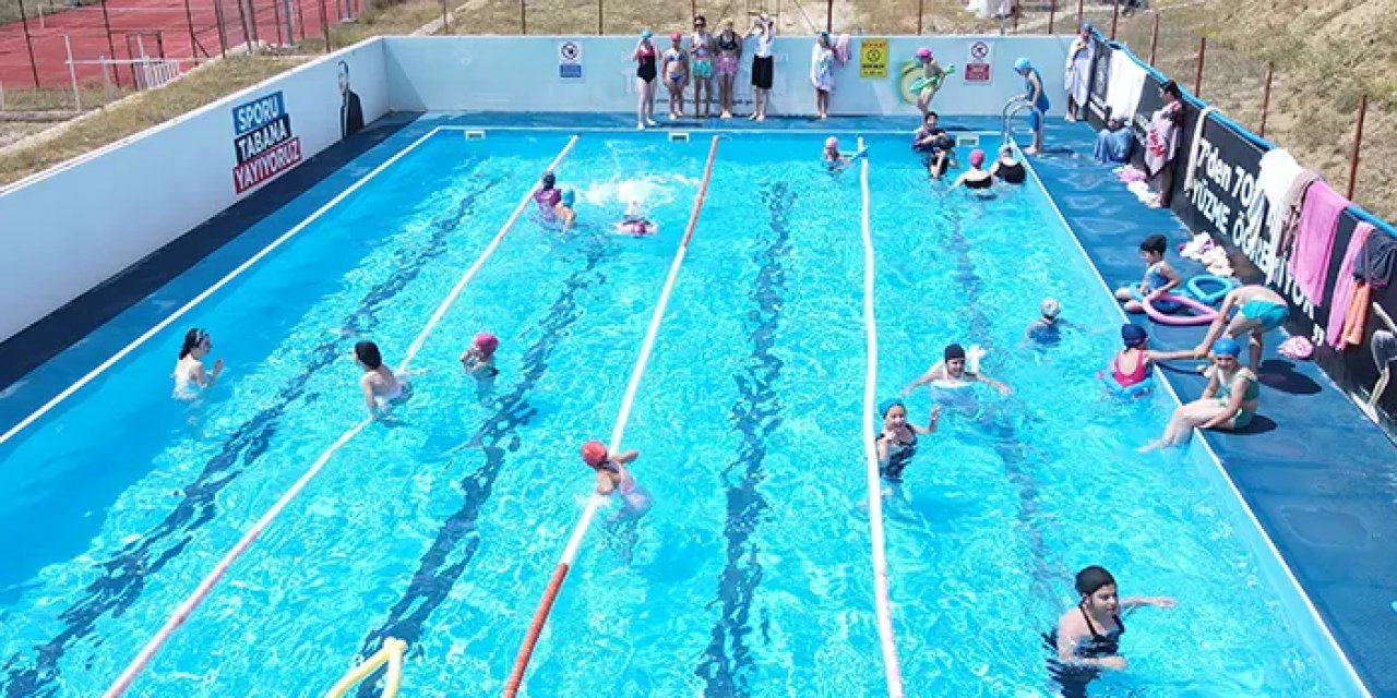 Gümüşhane'de yüzme bilmeyen çocuk kalmayacak!