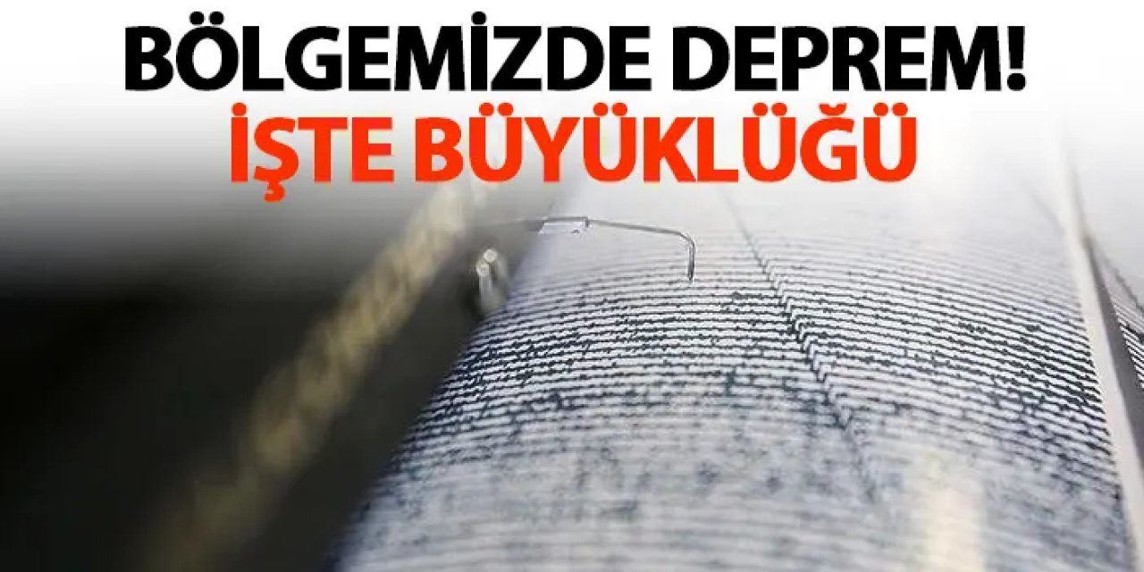 Samsun'da deprem! İşte büyüklüğü