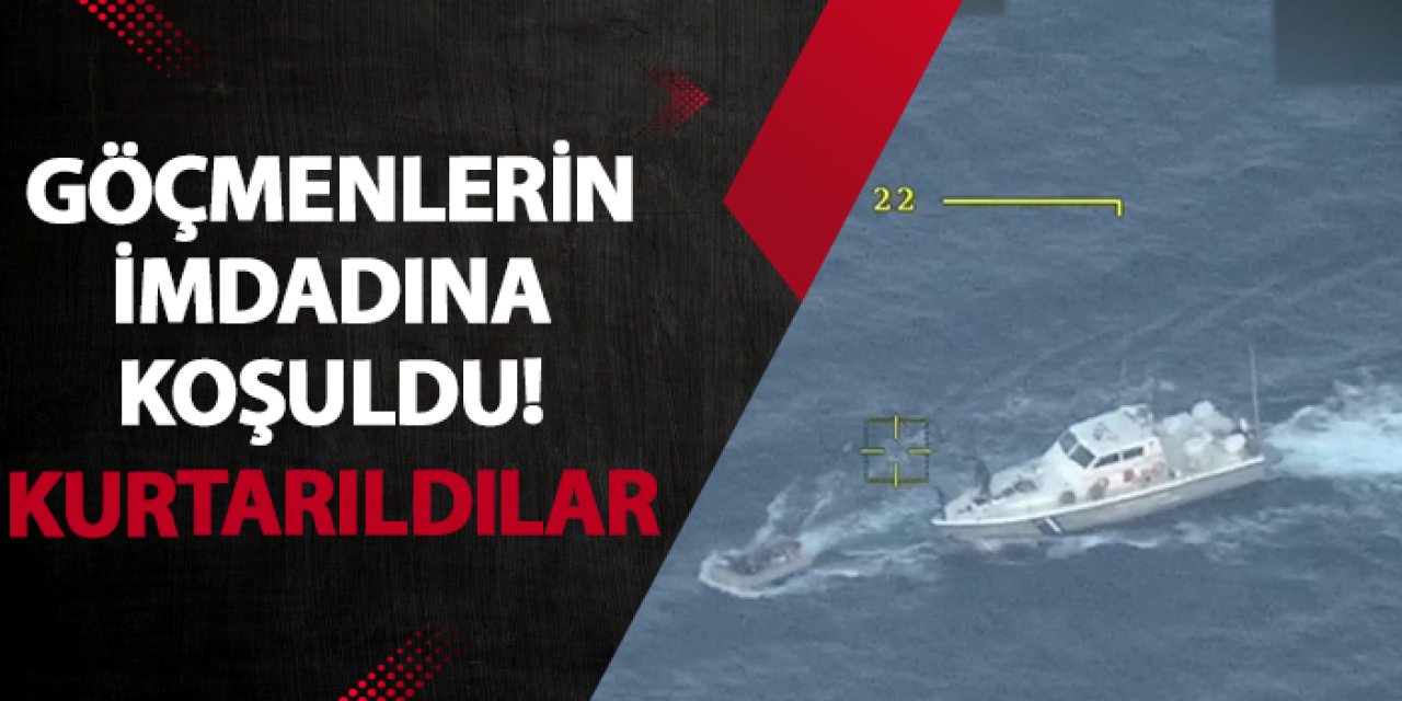 Göçmenlerin imdadına koşuldu! Kurtarıldılar