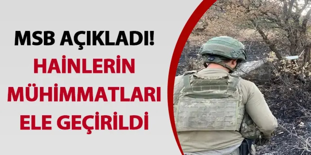 Pençe-Kilit Bölgesinde Teröristlere Ait Silah ve Mühimmat Ele Geçirildi