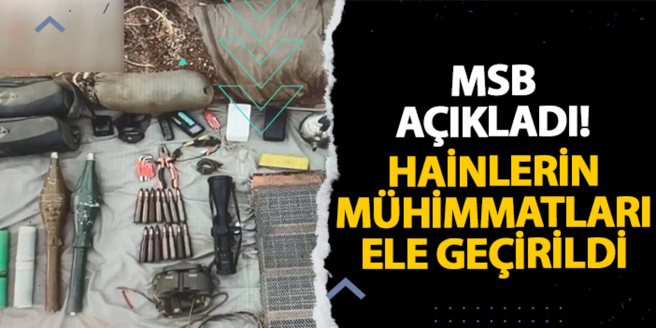 Pençe-Kilit Bölgesinde 6 Mağara ve Tünelde Mühimmat Ele Geçirildi
