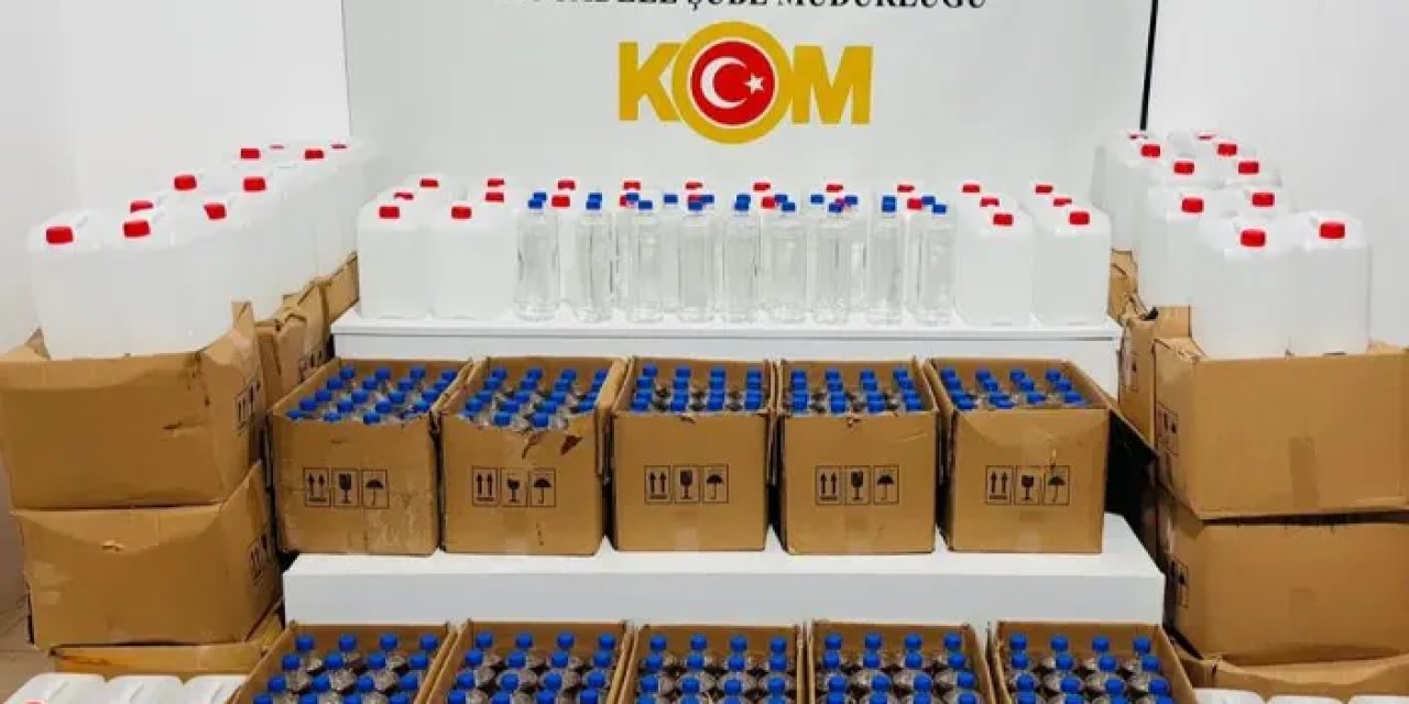 Samsun'da 130 litre etil alkol ele geçirildi