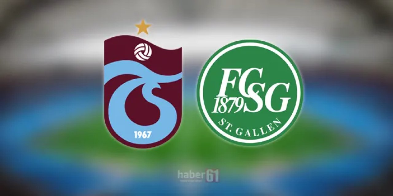 Trabzonspor, UEFA Konferans Ligi play-off maçında St. Gallen ile karşı karşıya gelecek.