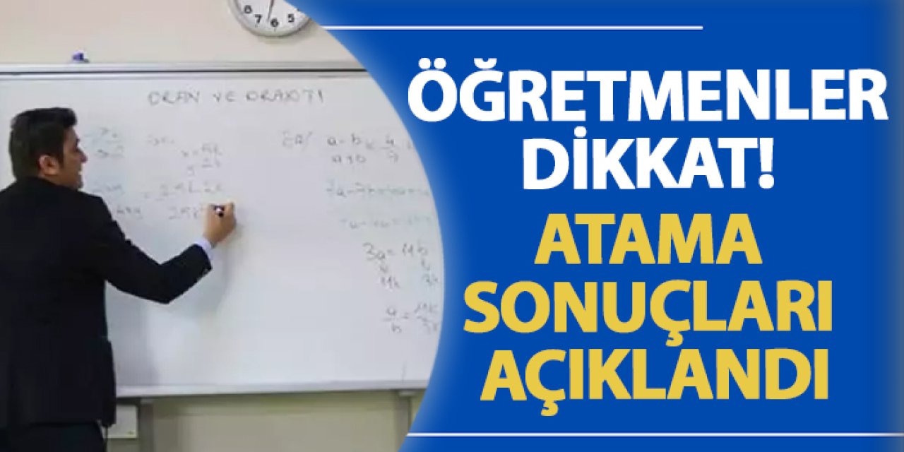 Milli Eğitim Bakanlığı (MEB), öğretmenlerin mazerete bağlı atama sonuçlarını açıkladı.. 16.08.2024