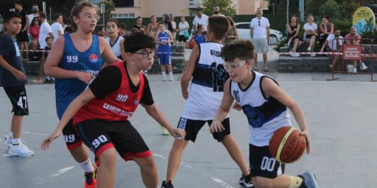 Samsun  Atakum’da basketbol şöleni