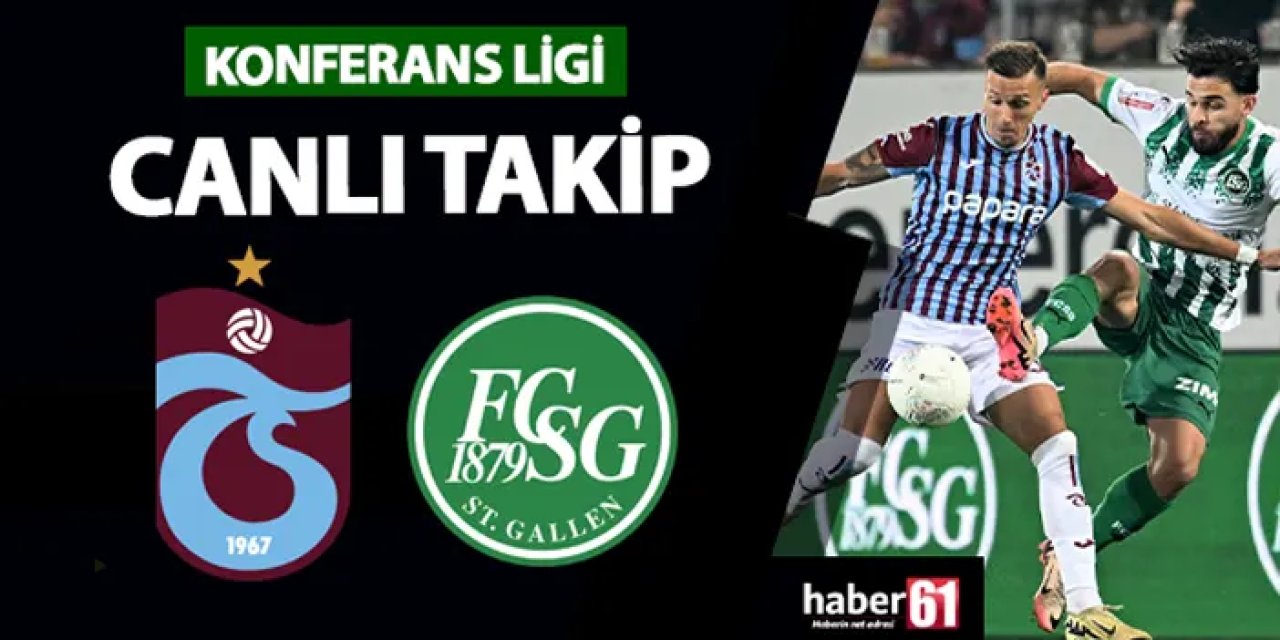Trabzonspor, UEFA Konferans Ligi play-off turunda, St. Gallen'i konuk ediyor.