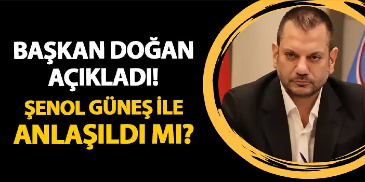 Trabzonspor Başkanı Doğan: Teknik Adam Konusu Perşembe Netleşecek