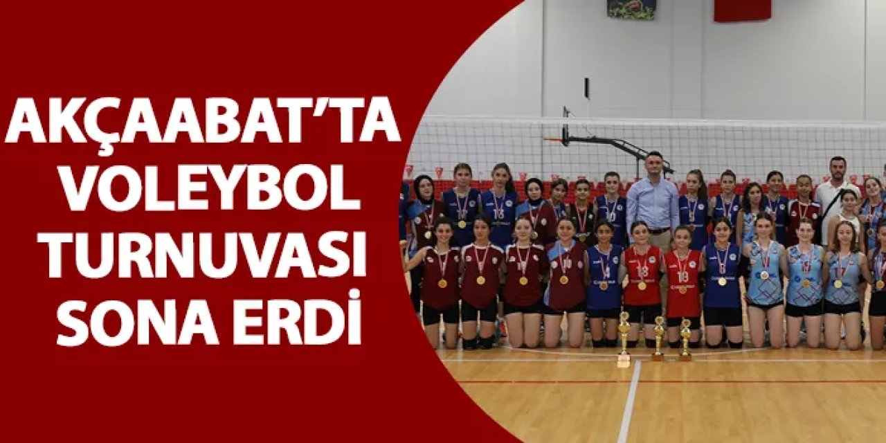Akçaabat’ta voleybol turnuvası tamamlandı: Şampiyonlar belli oldu