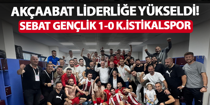 Sebat Akçaabat liderliğe yükseldi! Sebat Gençlikspor 1-0 Kahramanmaraş ...