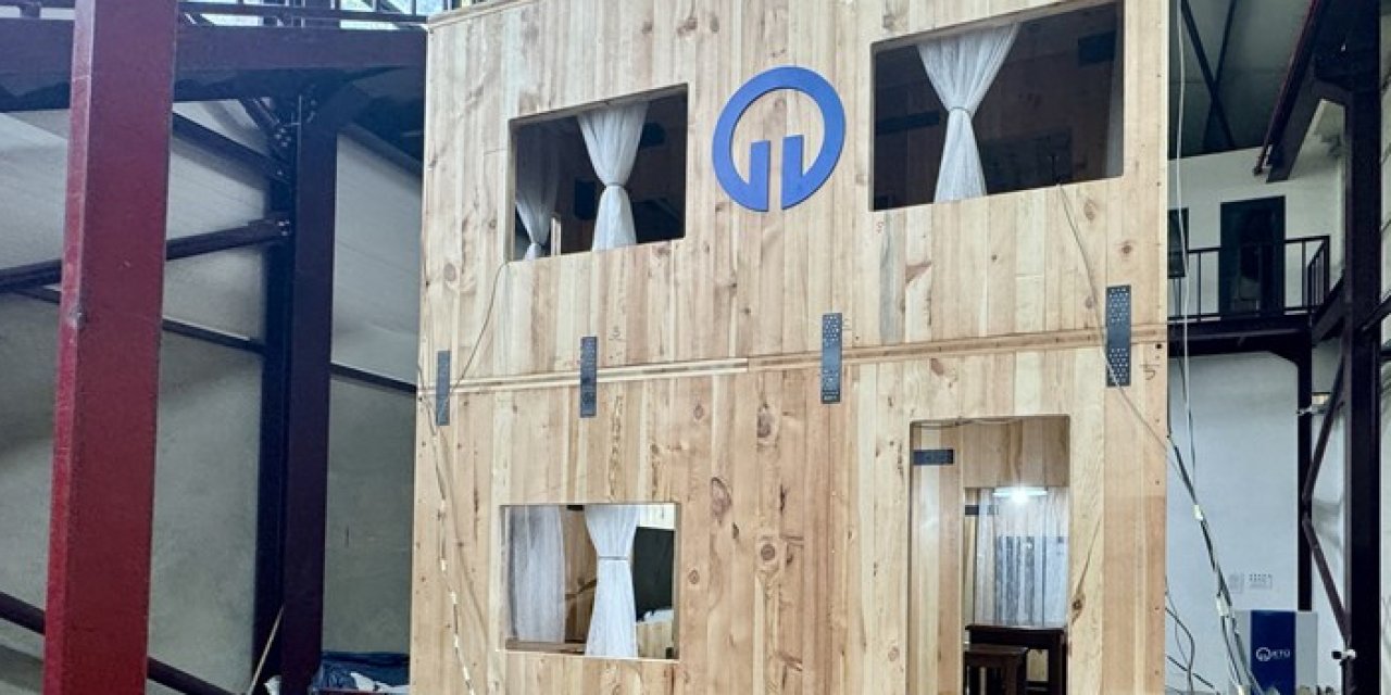 Trabzon'da, "Yeni Nesil Yerli ve Milli Ahşap Yapılarda Deprem Testi Deneyi"