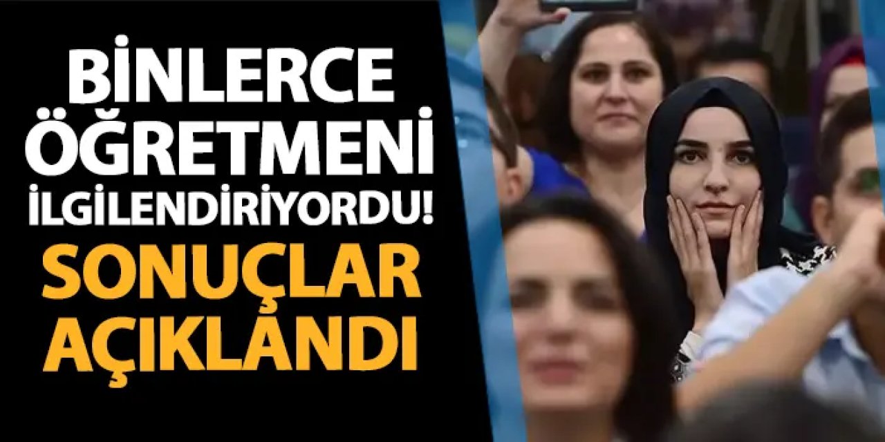 Binlerce öğretmeni ilgilendiriyordu! Sözleşmeli öğretmen mülakat sonuçları belli oldu.