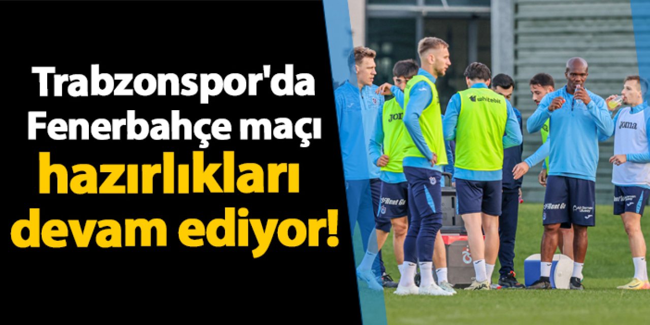 Trabzonspor, Mehmet Ali Yılmaz Tesisleri’nde yaptığı antrenman hazırlıklarını sürdürdü