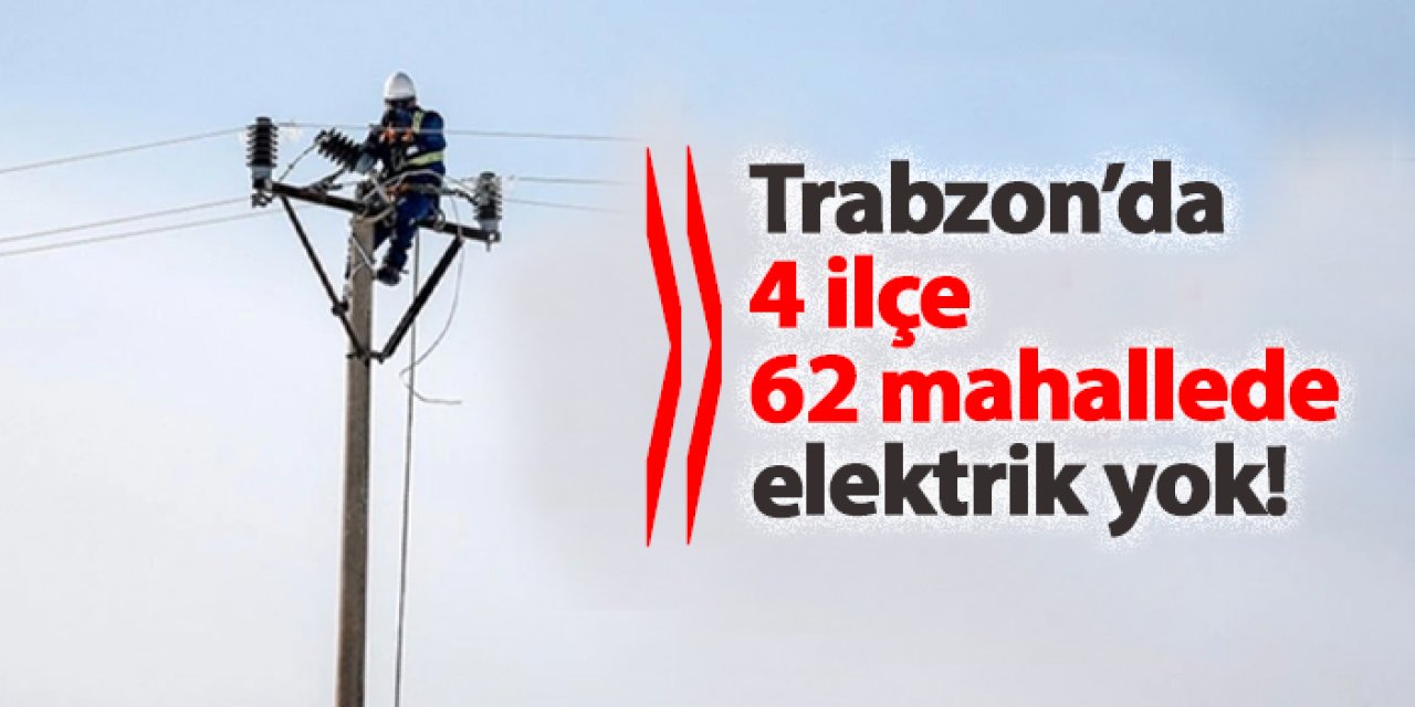 Trabzon’da 17 Kasım Pazar Günü Planlı Elektrik Kesintisi