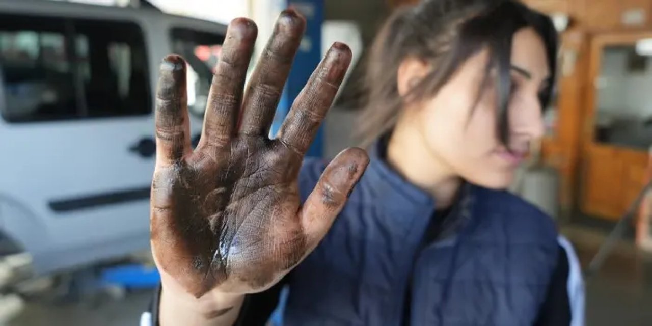 Samsun sanayisinin tek kız çırağı Yağmur