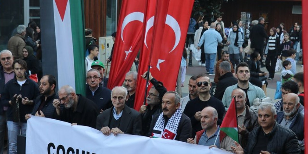 Trabzon’da Filistin’e Destek Yürüyüşü: Çocuklar İçin Adalet Çağrısı