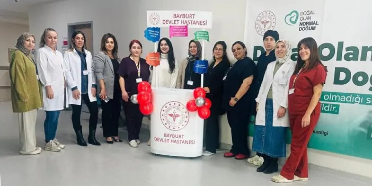 Bayburt Devlet Hastanesi’nde normal doğuma teşvik!