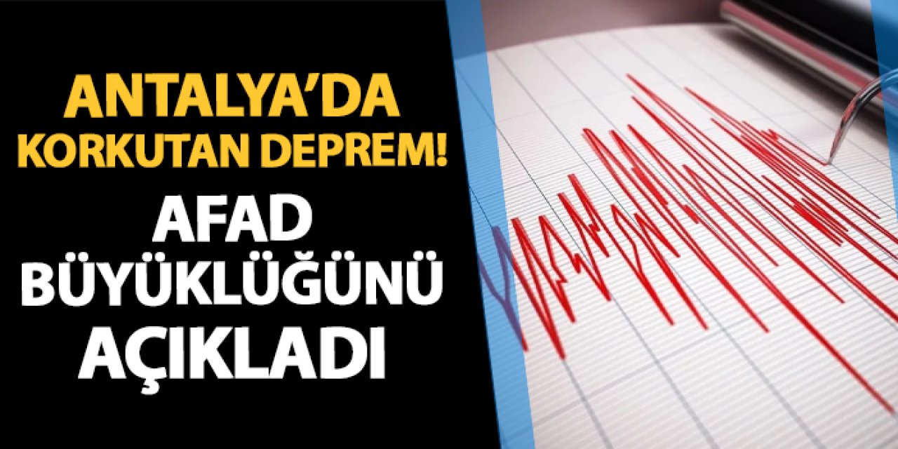 Antalya Gazipaşa Açıklarında 4,6 Büyüklüğünde Deprem Meydana Geldi