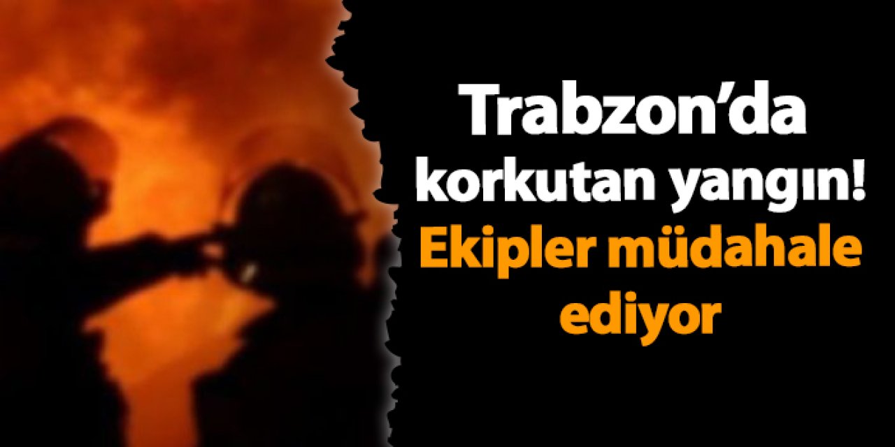 Trabzon’da korkutan yangın! Ekipler müdahale ediyor