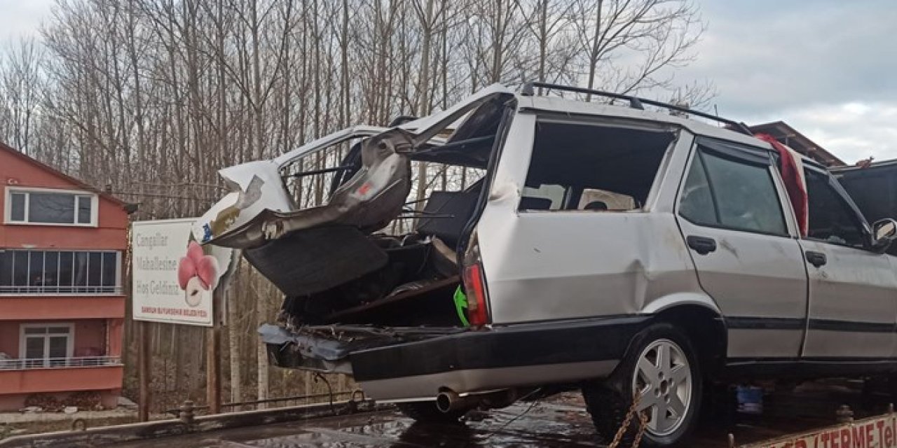 Samsun'da otomobil çaya düştü! Sürücü hayatını kaybetti