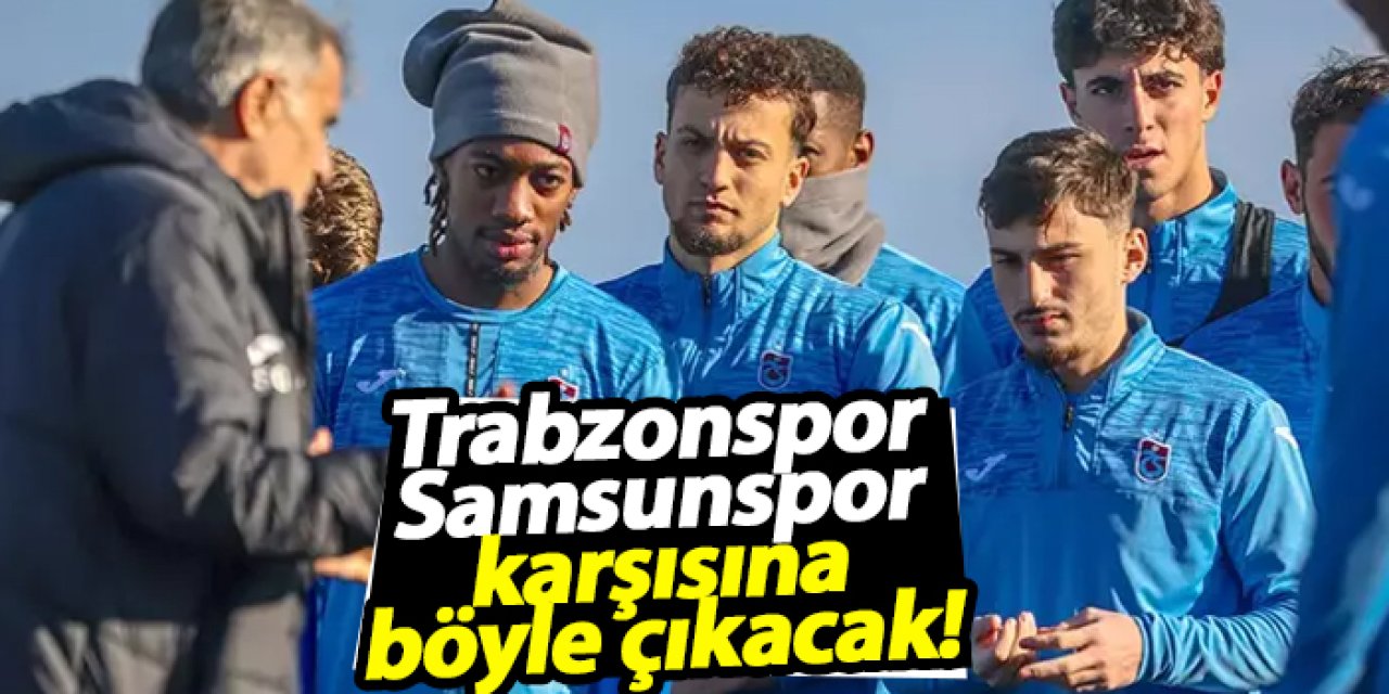 Trabzonspor, Samsunspor Maçında Mavi Formayla Sahada