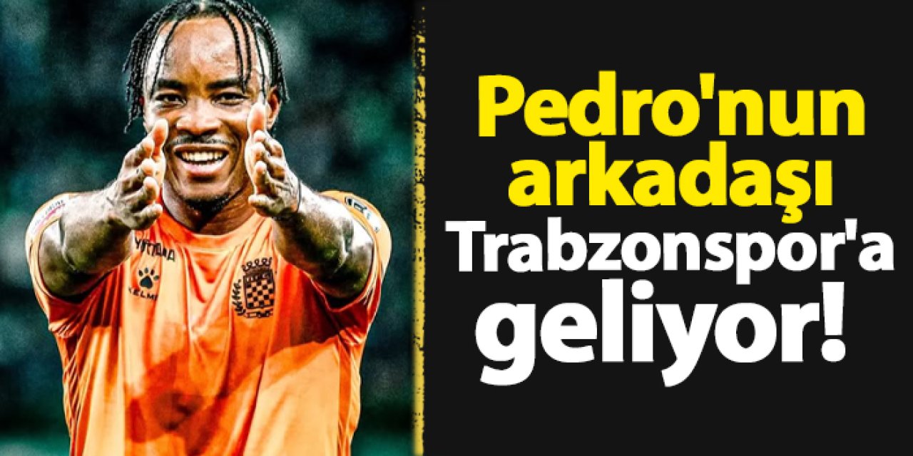 Trabzonspor'a Pedro'nun arkadaşı geliyor!
