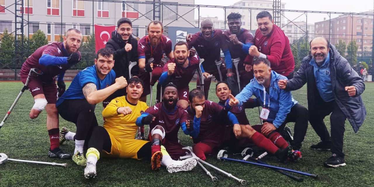 Trabzon Büyükşehir Ampute Futbol Takımı zirveye göz kırpıyor!