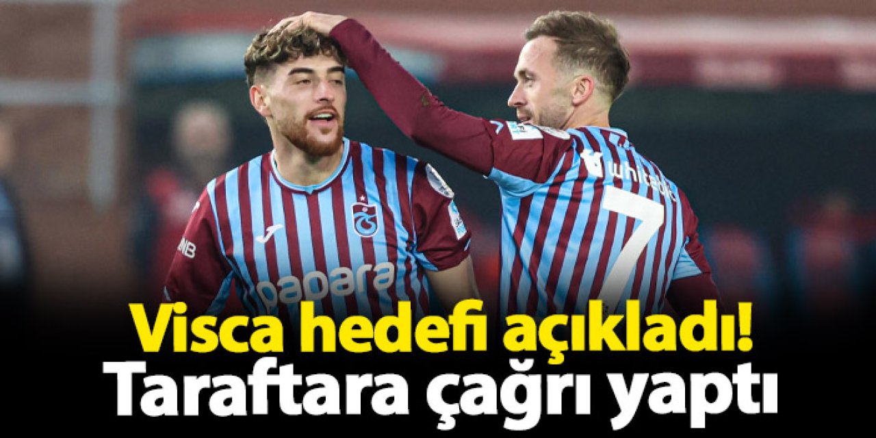 Trabzonspor'da Visca maç sonu konuştu! "Hedefimiz her zaman..."
