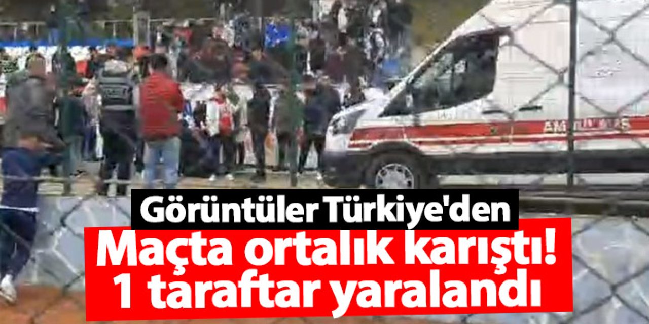 Samsun Amatör Ligi’nde tribünler karıştı: 1 taraftar yaralandı