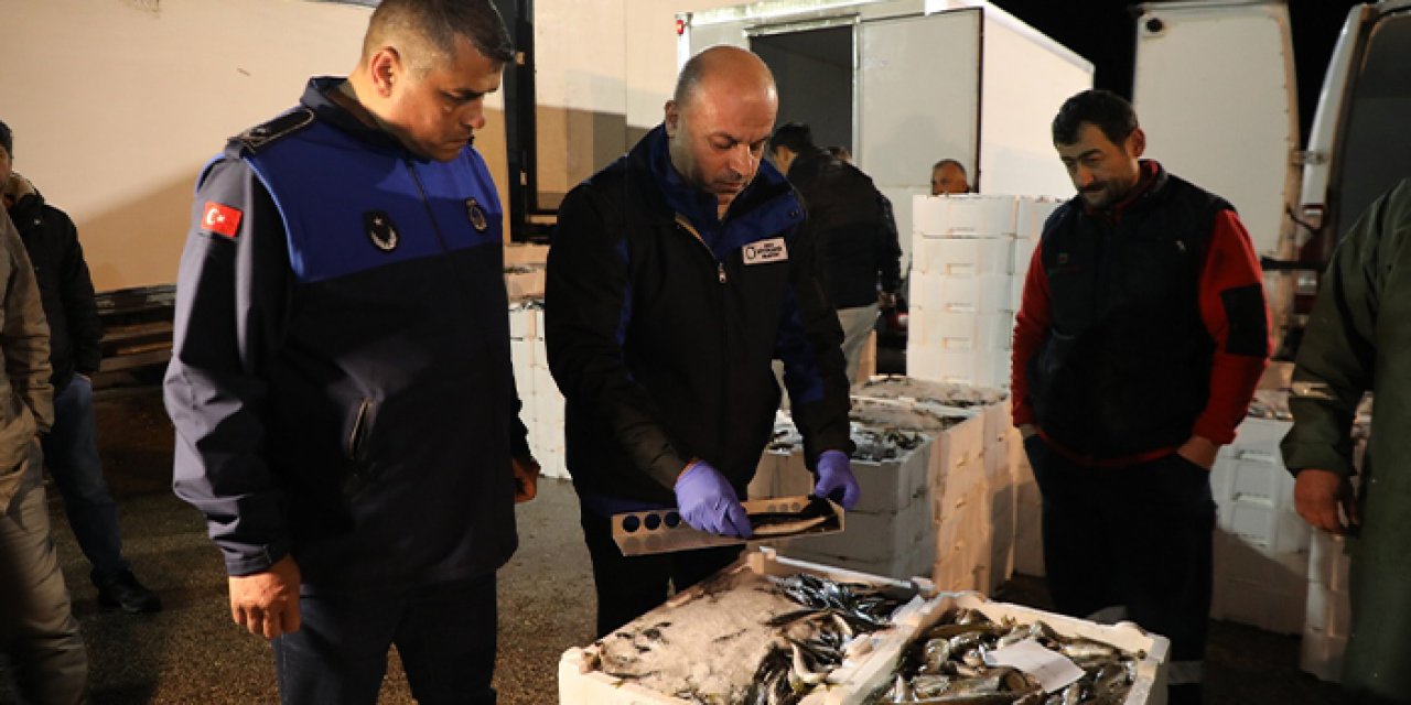 Ordu'da su ürünleri halinde denetim: Sağlıklı ve taze balık için sıkı kontrol