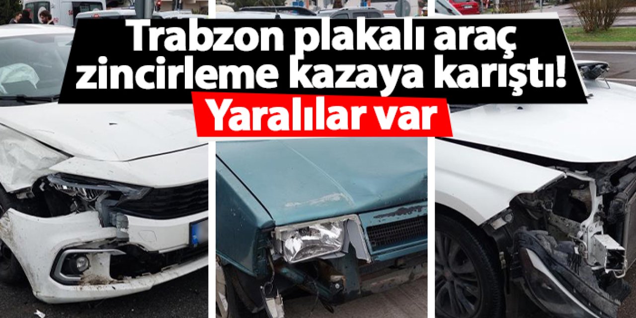 Samsun’daki kazaya Trabzon plakalı araç da karıştı: Zincirleme kazada 2 yaralı