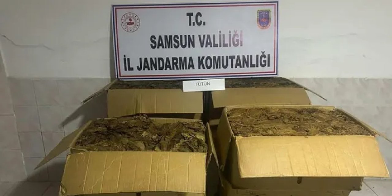 Samsun Tekkeköy’de kaçak tütün operasyonu!