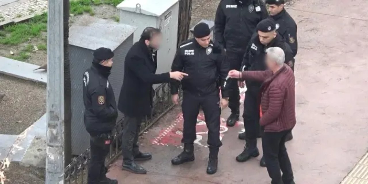 Samsun’da yaşlı adamla genç arasında gerginlik çıktı