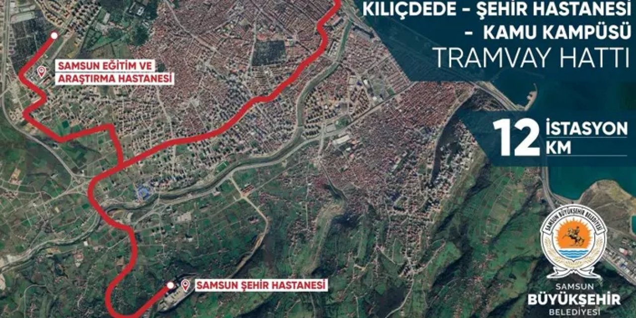 Samsun Şehir Hastanesi Tramvay Hattı’nda yeni gelişme!